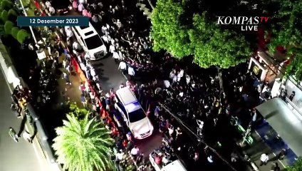 Jelang Debat, Ini Detik-Detik Prabowo-Gibran Tiba di Gedung KPU