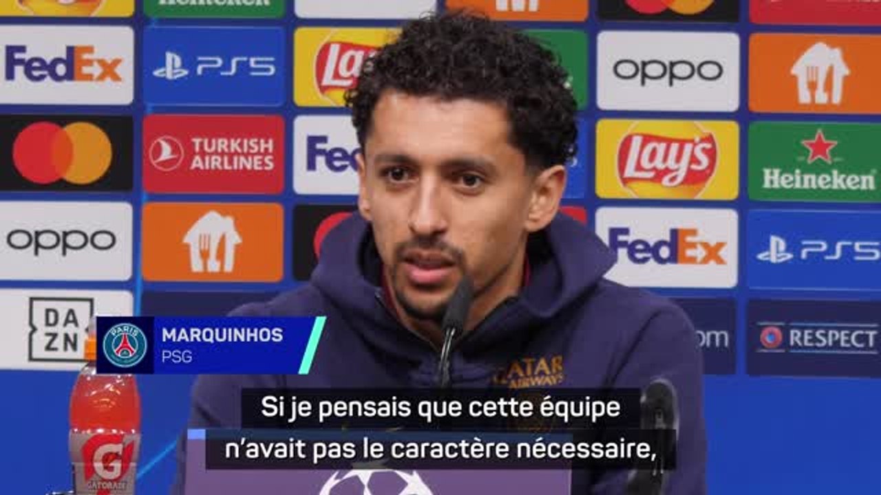 Gr. F - Marquinhos : "Si je pensais que cette équipe n’avait pas le caractère, je ne serais même pas venu"