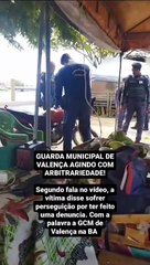 Vídeo: comerciante tem moto apreendida e denuncia perseguição da Guarda Municipal de Valença