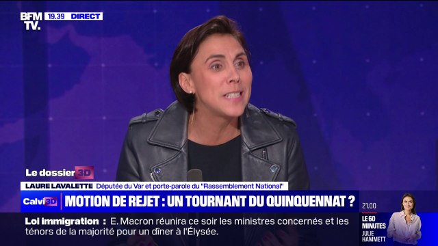 Laure Lavalette (RN) sur le rejet du projet de loi immigration: Ce texte était la quintessence de l'en même temps macronien avec quelques petites mesurettes de fermeté et à côté un appel d'air sans précédent