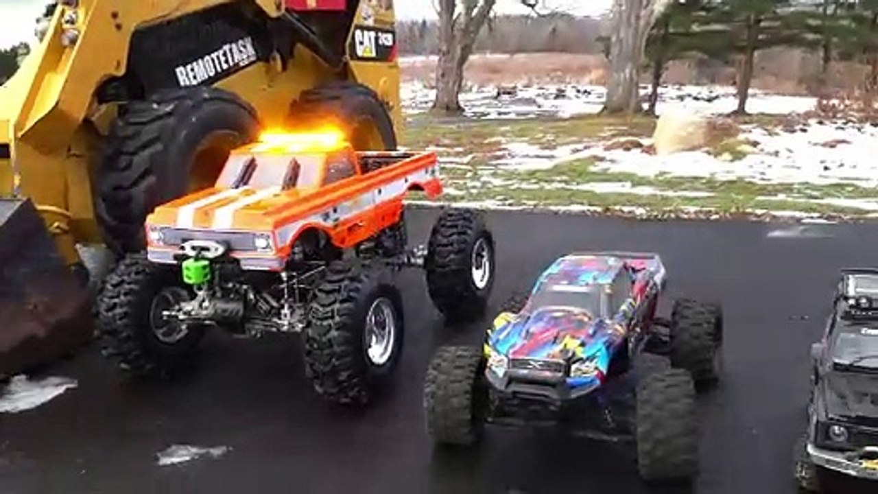 Row of RC Hobby Vehicles for a Size Comparison then, go'fer RIP!