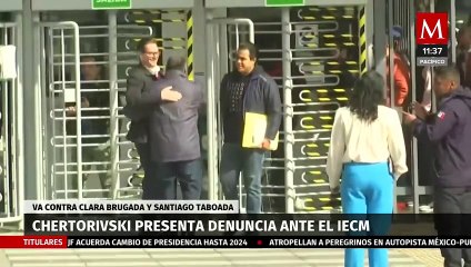 Chertorivski denuncia a Taboada y Brugada ante el INE por actos anticipados de campaña