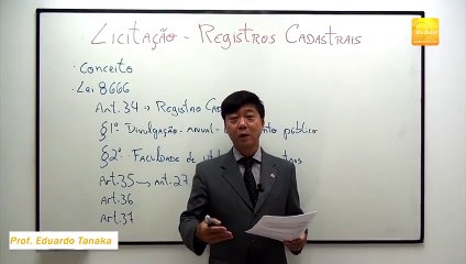 Скачать видео: Aula 78 (Licitação - Registros Cadastrais) Direito Administrativo -