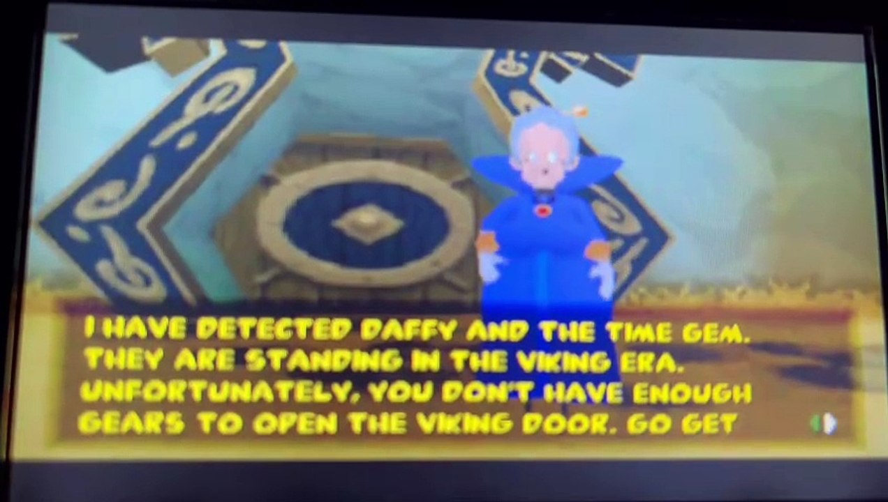 Bugs Bunny & Taz Time Busters PS1/PSP - Granny Don't Have Enough Gears to Enter The Era Cutscene