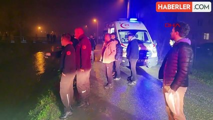 Düzce'de Dereye Uçan Araçta 4 Kişi Kurtarıldı, Evcil Köpek Öldü