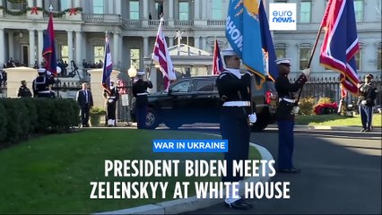 Zelenskyy meets Biden and US lawmakers with aid for Ukraine at risk of collapse