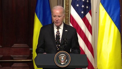 مؤتمر صحفي مشترك للرئيسين جوبايدن وزيلينسكي