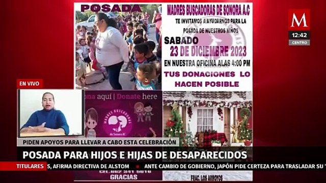 Los niños pueden tener una navidad feliz : Ceci Flores sobre posada a hijos de desaparecidos