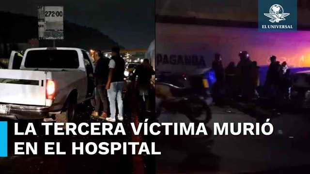 Van 3 motociclistas muertos tras accidente en la México- Puebla