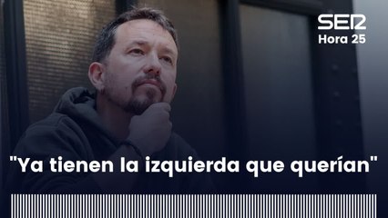 Pablo Iglesias: "Han triunfado porque Podemos está en una posición de debilidad y ya tienen la izquierda que querían"