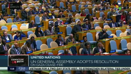 UN General Assembly adopts resolution on Gaza cease fire