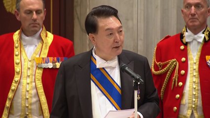 尹 "한국-네덜란드 협력 확대"...히딩크 감독도 참석 / YTN