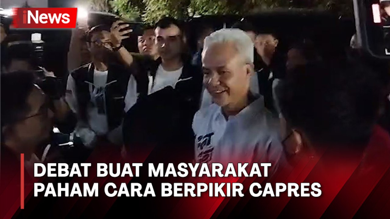 Debat Capres Perdana,Ganjar: Membuat Masyarakat Memahami Cara Berpikir Capres