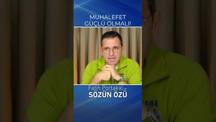 MUHALEFETİN GÜÇLÜ OLMASINDAN YANAYIM Kİ İKTİDAR HER ŞEYİ PERVASIZCA YAPMASIN! #shorts