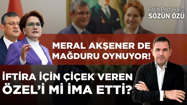 MERAL AKŞENER DE MAĞDURU OYNUYOR! İFTİRA İÇİN ÇİÇEK VEREN ÖZEL’İ Mİ İMA ETTİ?