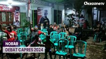 Momen Keluarga Ganjar Pranowo Nobar Debat Capres 2024 di Purworejo