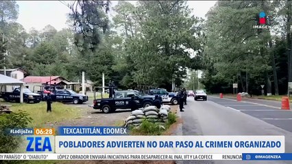 Habitantes de Texcaltitlán advierten que no darán paso al crimen organizado
