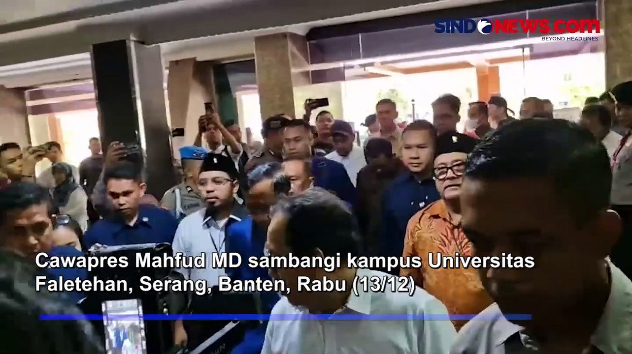 Mahfud MD Sambangi dan Isi Seminar di Kampus Universitas Faletehan di Banten
