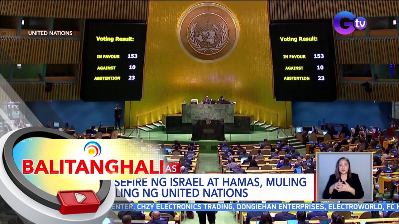 Ceasefire ng Israel at Hamas, muling hiniling ng United Nations | BT