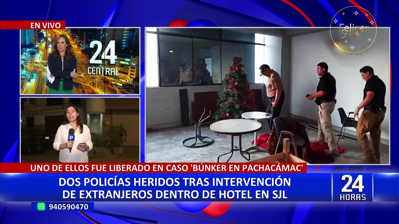 SJL: dos policías heridos tras intervención de delincuentes extranjeros en hostal