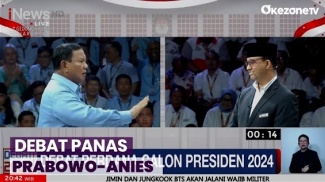 Debat Saling Sindir, Prabowo Singgung Tanpa Demokrasi Anies Gak Bisa Jadi Gubernur, Anies Bales Prabowo Tak Tahan jadi Oposisi