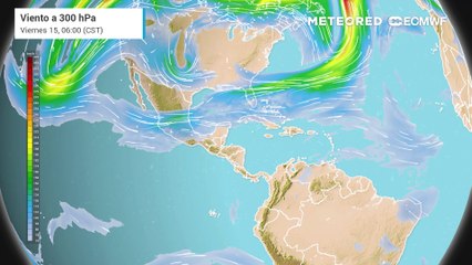 Corriente en chorro activándose sobre México