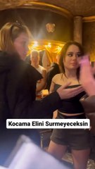 Dominant kadın eşine yaklaşana bastı yumruğu!