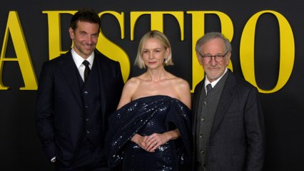 Bradley Cooper, Carey Mulligan, Steven Spielberg attend Netflix's "Maestro" Los Angeles special screening black carpet