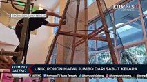 Unik, Pohon Natal Jumbo dari Sabut Kelapa