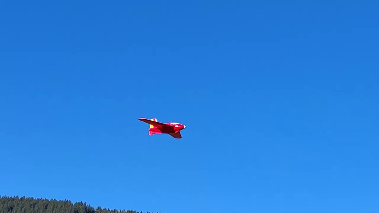 Me163 beim Akku leerfliegen