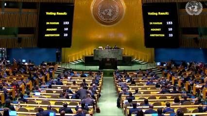 La ONU aprueba una resolución que pide un "alto el fuego inmediato" en Gaza