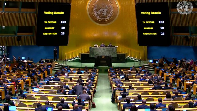 La ONU aprueba una resolución que pide un alto el fuego inmediato en Gaza