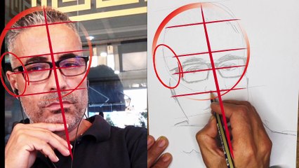 My Best Way to Draw My Self Portrait Using the Loomis Method | Sebii