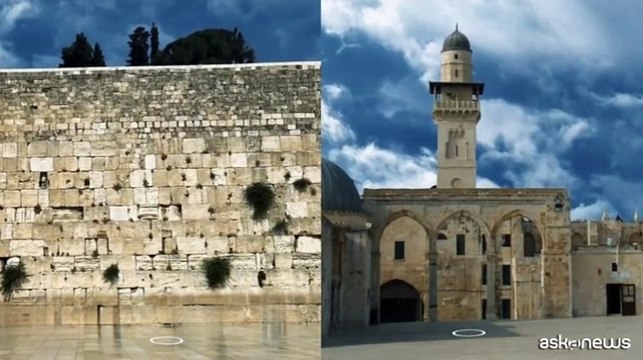 Gerusalemme, due sculture invisibili di Salvatore Garau: Amore