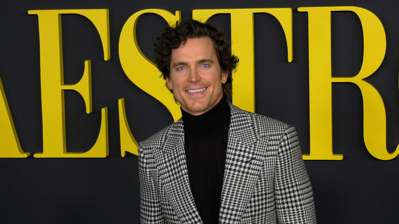 Matt Bomer attends Netflix's "Maestro" Los Angeles special screening black carpet
