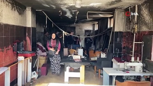 Yangında kullanılamaz hale gelen mobilya atölyesinde kundaklama şüphesi