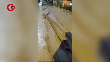 Araç Belediyesi'nin çalışmasına sabotaj