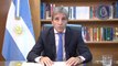 El ministro de Economía Luis Caputo anuncia un paquete de medidas de ajuste fiscal y fija el dólar en 800 pesos