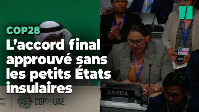 À la COP28, les Samoa et les petites îles furieuses de l’accord voté en leur absence