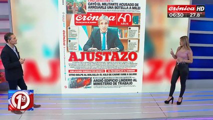 AJUSTAZO, en la portada del Diario Crónica