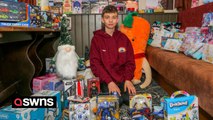 Foodbank schoolboy opens 'present bank' for poor children this Christmas