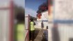 Çekmeköy'de işçilerin kaldığı konteynerde yangın çıktı