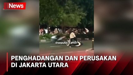 Viral! Geng Motor Lakukan Penghadangan dan Perusakan di Jakarta Utara