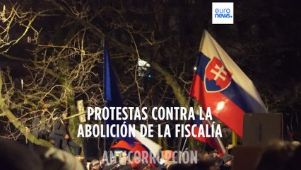 Los eslovacos toman las calles para protestar contra el plan de suprimir la Fiscalía Anticorrupción