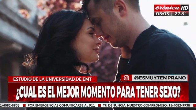 Revelan cual es la mejor hora para tener sexo según la edad