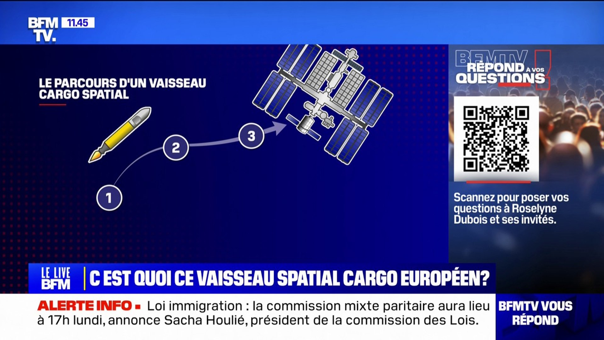 C'est quoi ce vaisseau spatial cargo européen? BFMTV répond à vos questions  - Vidéo Dailymotion