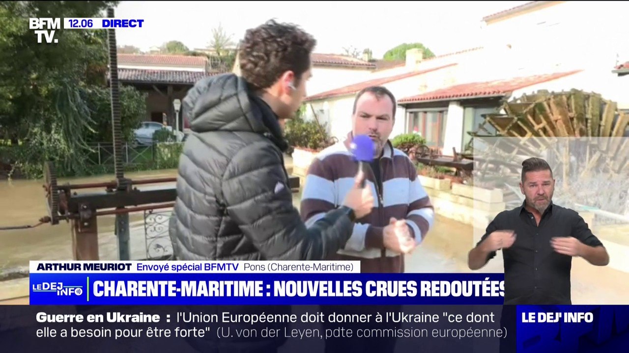 Charente-Maritime: les habitants de Pons redoutent de nouvelles crues
