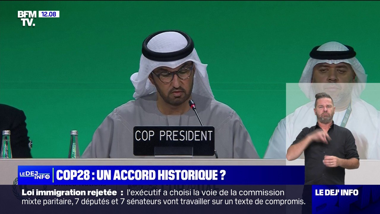 COP28: l'accord trouvé prévoit une "transition" hors des énergies fossiles