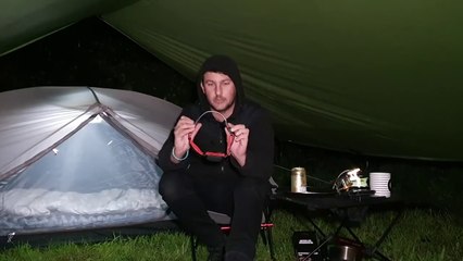 Epic SOLO Overnight Camping in Heavy Rain 🌧️ — Gear & Adventure Highlights