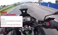 Motociclista ameaça e rouba veículo após perseguição gravada